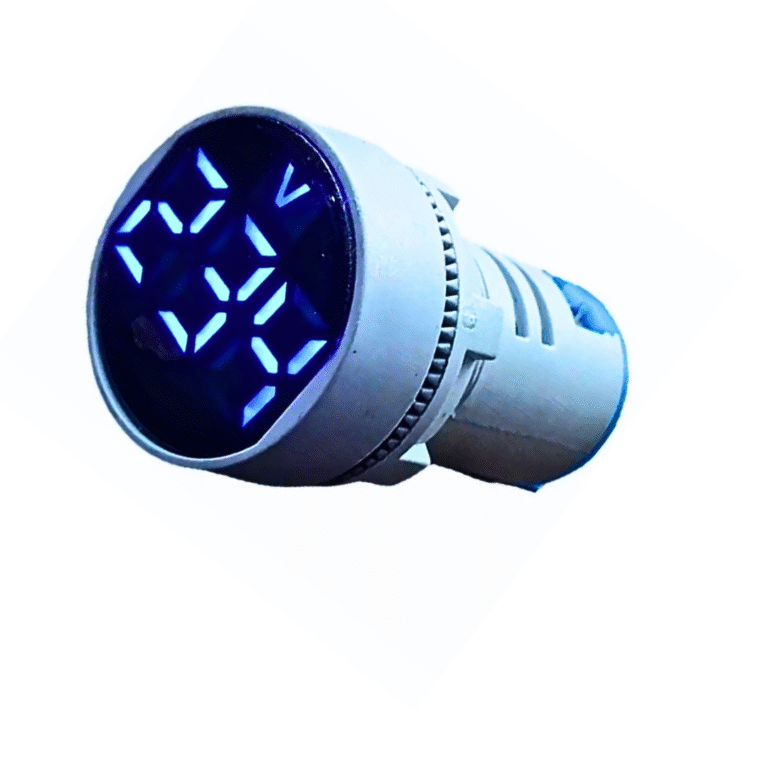 Digital volt meter round