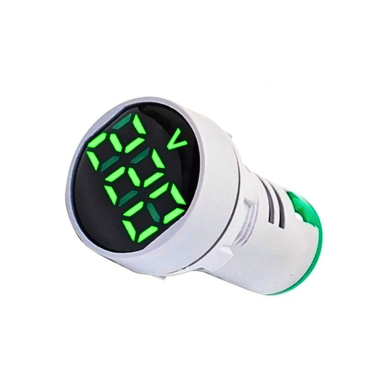 Digital volt meter round