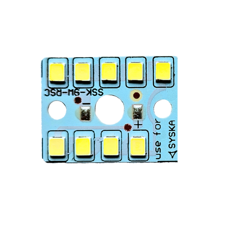 9 watt syska orginal mcpcb (white light ) high efficiency long lasting.