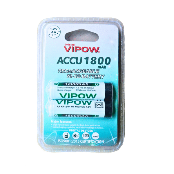 1.2 volt AA lithium-ion battery (1800mAh), For remote,toys,trimmer,etc - Image 3